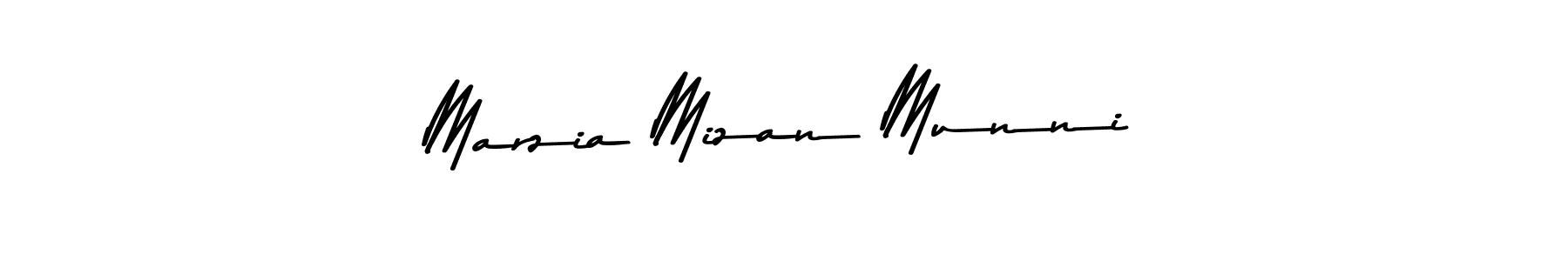 This is the best signature style for the Marzia Mizan Munni name. Also you like these signature font (Asem Kandis PERSONAL USE). Mix name signature. Marzia Mizan Munni signature style 9 images and pictures png