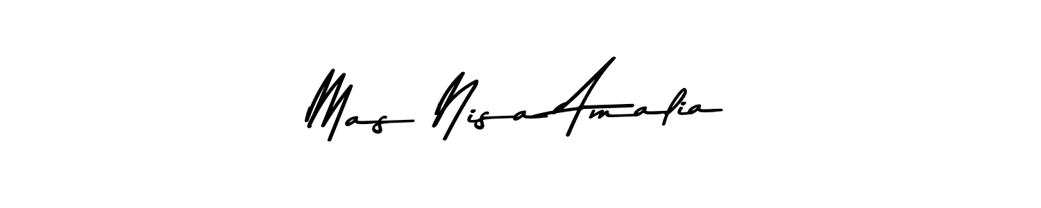 You should practise on your own different ways (Asem Kandis PERSONAL USE) to write your name (Mas Nisa Amalia) in signature. don't let someone else do it for you. Mas Nisa Amalia signature style 9 images and pictures png