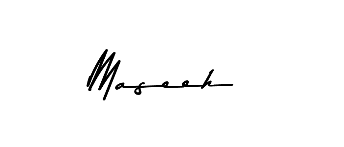 The best way (Asem Kandis PERSONAL USE) to make a short signature is to pick only two or three words in your name. The name Maseeh  include a total of six letters. For converting this name. Maseeh  signature style 9 images and pictures png