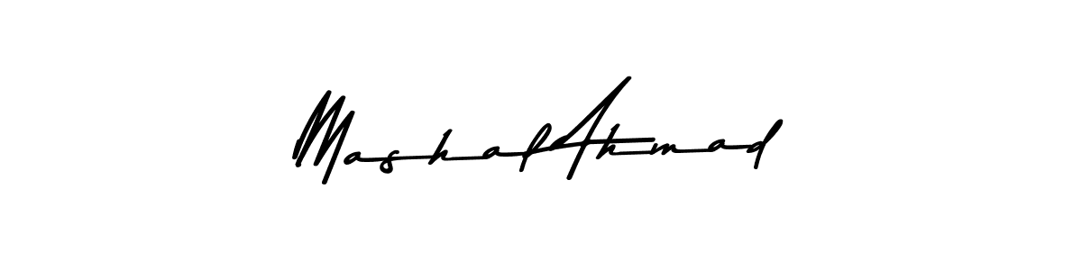 Mashal Ahmad stylish signature style. Best Handwritten Sign (Asem Kandis PERSONAL USE) for my name. Handwritten Signature Collection Ideas for my name Mashal Ahmad. Mashal Ahmad signature style 9 images and pictures png