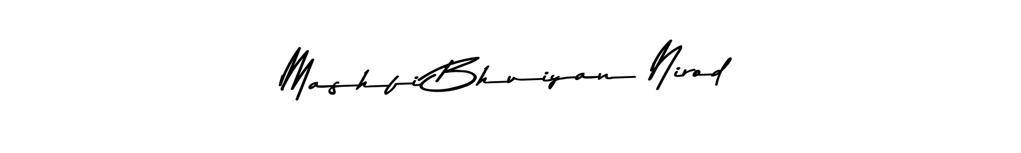 Mashfi Bhuiyan Nirod stylish signature style. Best Handwritten Sign (Asem Kandis PERSONAL USE) for my name. Handwritten Signature Collection Ideas for my name Mashfi Bhuiyan Nirod. Mashfi Bhuiyan Nirod signature style 9 images and pictures png