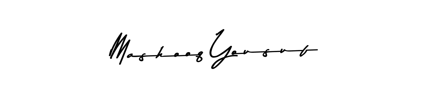 Make a beautiful signature design for name Mashooq Yousuf. Use this online signature maker to create a handwritten signature for free. Mashooq Yousuf signature style 9 images and pictures png