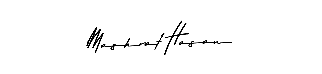 The best way (Asem Kandis PERSONAL USE) to make a short signature is to pick only two or three words in your name. The name Mashrat Hasan include a total of six letters. For converting this name. Mashrat Hasan signature style 9 images and pictures png