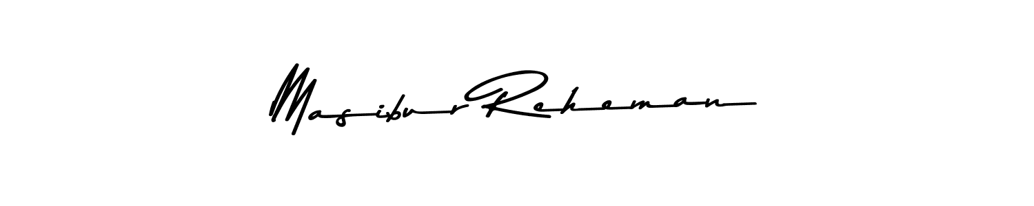 How to make Masibur Reheman name signature. Use Asem Kandis PERSONAL USE style for creating short signs online. This is the latest handwritten sign. Masibur Reheman signature style 9 images and pictures png
