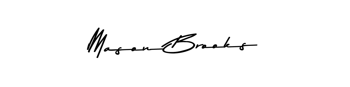 Use a signature maker to create a handwritten signature online. With this signature software, you can design (Asem Kandis PERSONAL USE) your own signature for name Mason Brooks. Mason Brooks signature style 9 images and pictures png