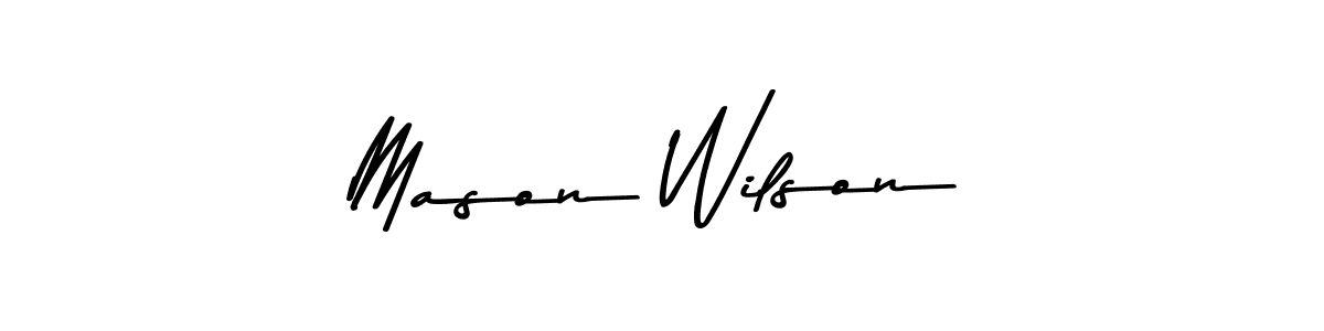 Design your own signature with our free online signature maker. With this signature software, you can create a handwritten (Asem Kandis PERSONAL USE) signature for name Mason Wilson. Mason Wilson signature style 9 images and pictures png