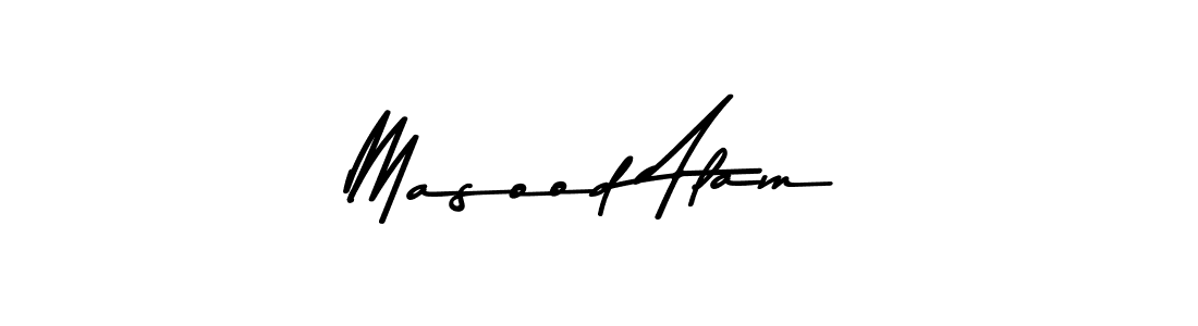 Design your own signature with our free online signature maker. With this signature software, you can create a handwritten (Asem Kandis PERSONAL USE) signature for name Masood Alam. Masood Alam signature style 9 images and pictures png