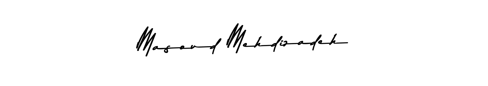 Design your own signature with our free online signature maker. With this signature software, you can create a handwritten (Asem Kandis PERSONAL USE) signature for name Masoud Mehdizadeh. Masoud Mehdizadeh signature style 9 images and pictures png