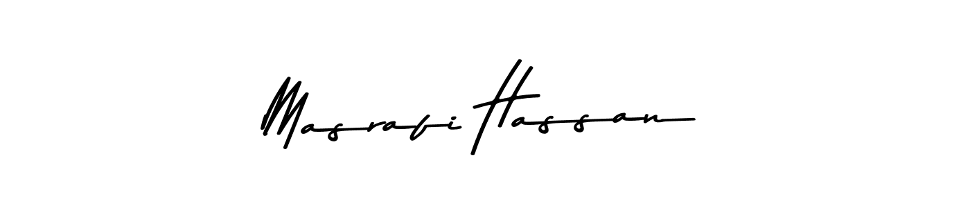 Use a signature maker to create a handwritten signature online. With this signature software, you can design (Asem Kandis PERSONAL USE) your own signature for name Masrafi Hassan. Masrafi Hassan signature style 9 images and pictures png