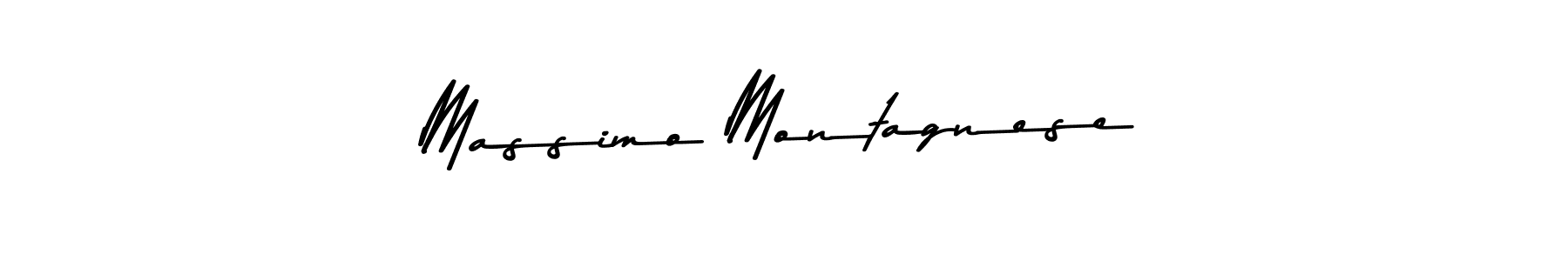 Design your own signature with our free online signature maker. With this signature software, you can create a handwritten (Asem Kandis PERSONAL USE) signature for name Massimo Montagnese. Massimo Montagnese signature style 9 images and pictures png