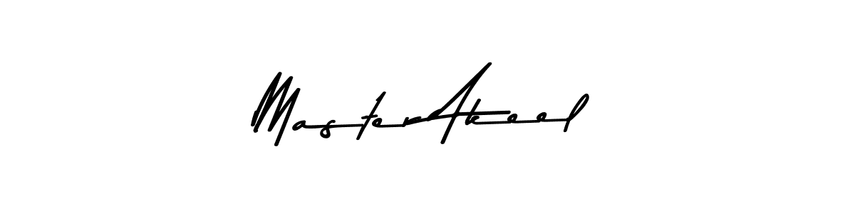 Design your own signature with our free online signature maker. With this signature software, you can create a handwritten (Asem Kandis PERSONAL USE) signature for name Master Akeel. Master Akeel signature style 9 images and pictures png