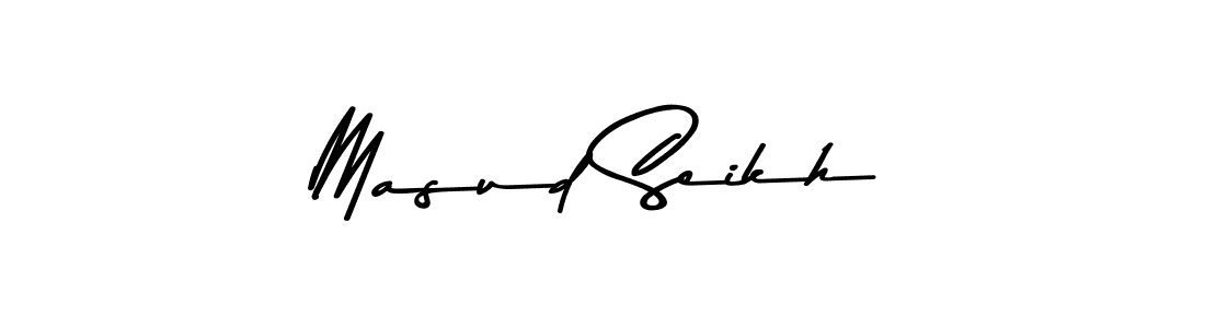 Use a signature maker to create a handwritten signature online. With this signature software, you can design (Asem Kandis PERSONAL USE) your own signature for name Masud Seikh. Masud Seikh signature style 9 images and pictures png