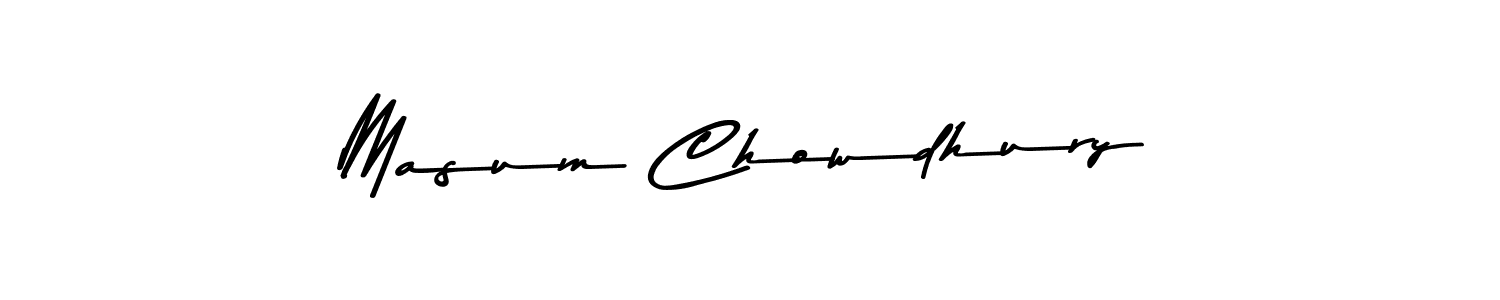 Use a signature maker to create a handwritten signature online. With this signature software, you can design (Asem Kandis PERSONAL USE) your own signature for name Masum Chowdhury. Masum Chowdhury signature style 9 images and pictures png