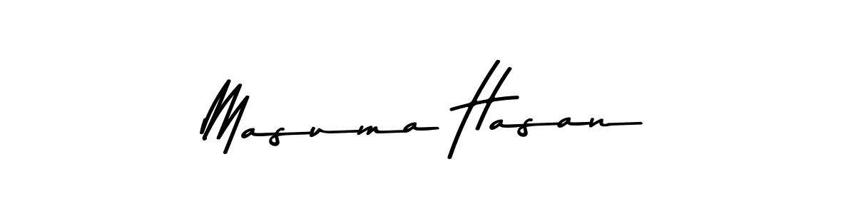 Here are the top 10 professional signature styles for the name Masuma Hasan. These are the best autograph styles you can use for your name. Masuma Hasan signature style 9 images and pictures png