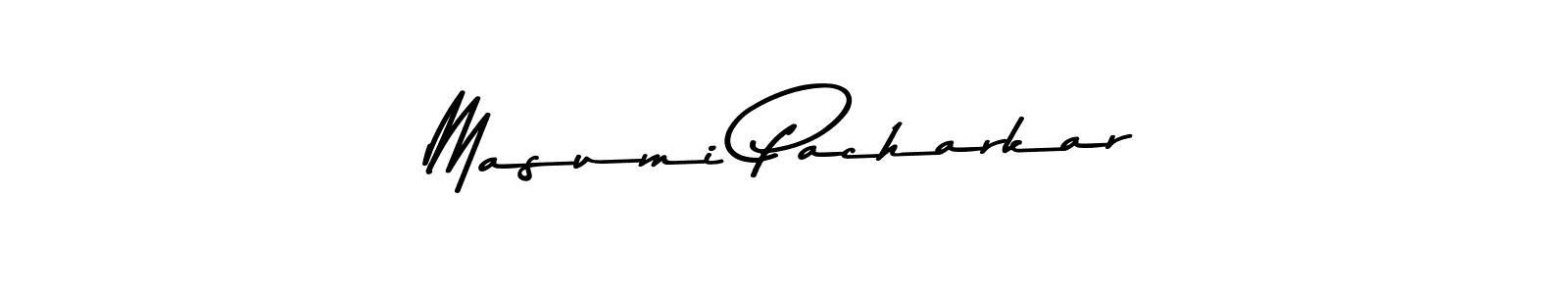 Design your own signature with our free online signature maker. With this signature software, you can create a handwritten (Asem Kandis PERSONAL USE) signature for name Masumi Pacharkar. Masumi Pacharkar signature style 9 images and pictures png