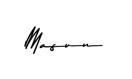 You should practise on your own different ways (Asem Kandis PERSONAL USE) to write your name (Masun) in signature. don't let someone else do it for you. Masun signature style 9 images and pictures png