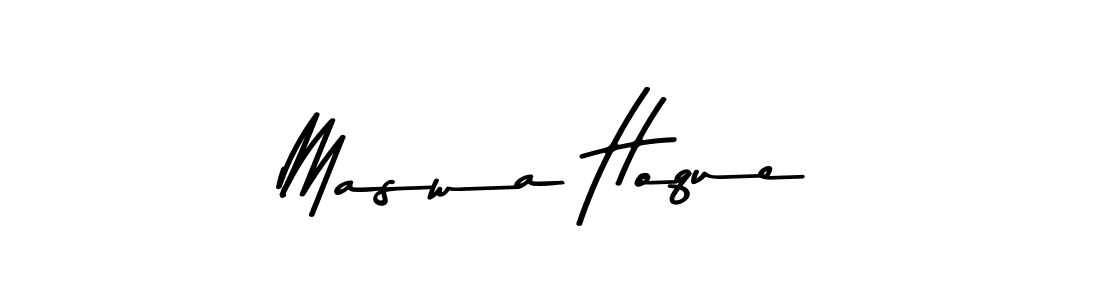 Make a beautiful signature design for name Maswa Hoque. Use this online signature maker to create a handwritten signature for free. Maswa Hoque signature style 9 images and pictures png