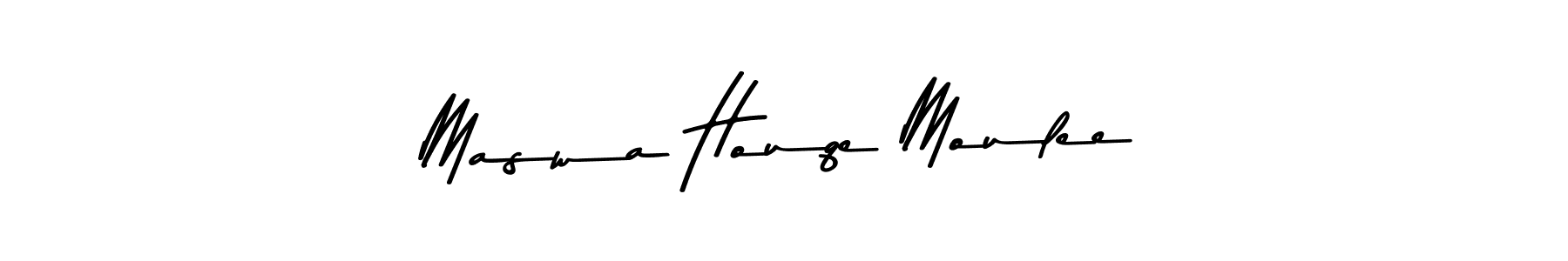 Make a beautiful signature design for name Maswa Houqe Moulee. Use this online signature maker to create a handwritten signature for free. Maswa Houqe Moulee signature style 9 images and pictures png
