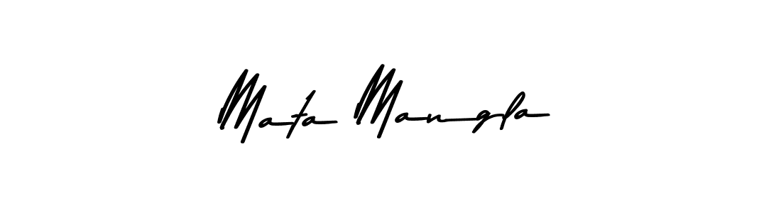 Use a signature maker to create a handwritten signature online. With this signature software, you can design (Asem Kandis PERSONAL USE) your own signature for name Mata Mangla. Mata Mangla signature style 9 images and pictures png