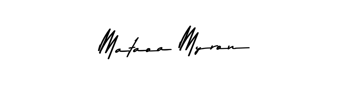 Mataoa Myron stylish signature style. Best Handwritten Sign (Asem Kandis PERSONAL USE) for my name. Handwritten Signature Collection Ideas for my name Mataoa Myron. Mataoa Myron signature style 9 images and pictures png