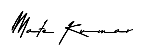 Similarly Asem Kandis PERSONAL USE is the best handwritten signature design. Signature creator online. You can use it as an online autograph creator for name Mate Kumar. Mate Kumar signature style 9 images and pictures png