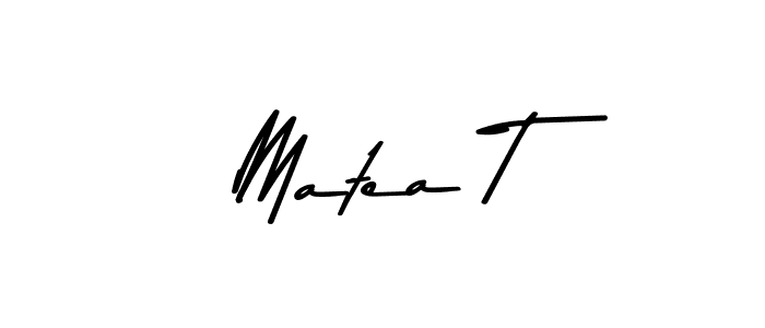 Use a signature maker to create a handwritten signature online. With this signature software, you can design (Asem Kandis PERSONAL USE) your own signature for name Matea T. Matea T signature style 9 images and pictures png