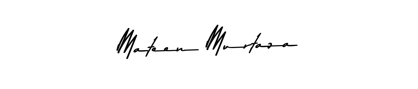 Create a beautiful signature design for name Mateen Murtaza. With this signature (Asem Kandis PERSONAL USE) fonts, you can make a handwritten signature for free. Mateen Murtaza signature style 9 images and pictures png