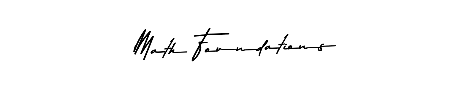 How to make Math Foundations signature? Asem Kandis PERSONAL USE is a professional autograph style. Create handwritten signature for Math Foundations name. Math Foundations signature style 9 images and pictures png