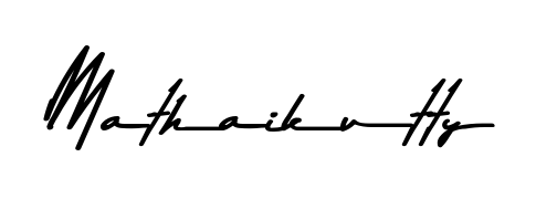 Create a personalized artistic stamp with Mathaikutty in Asem Kandis PERSONAL USE font. Perfect for visual artists, designers, and influencers. Mathaikutty signature style 9 images and pictures png