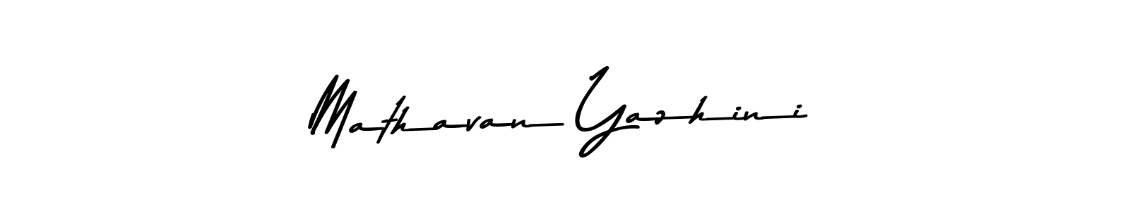 Create a beautiful signature design for name Mathavan Yazhini. With this signature (Asem Kandis PERSONAL USE) fonts, you can make a handwritten signature for free. Mathavan Yazhini signature style 9 images and pictures png