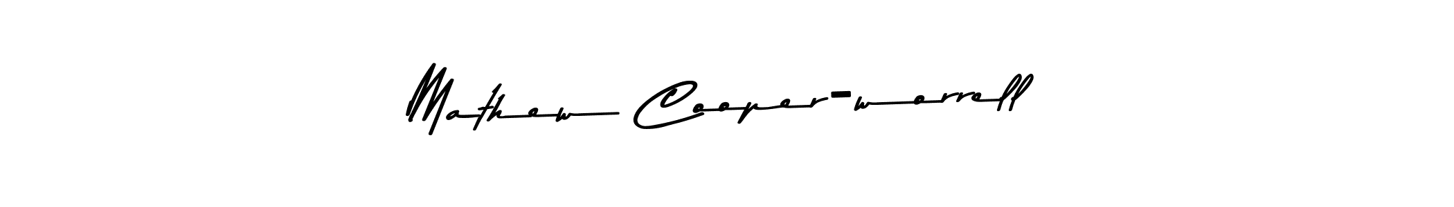 This is the best signature style for the Mathew Cooper-worrell name. Also you like these signature font (Asem Kandis PERSONAL USE). Mix name signature. Mathew Cooper-worrell signature style 9 images and pictures png