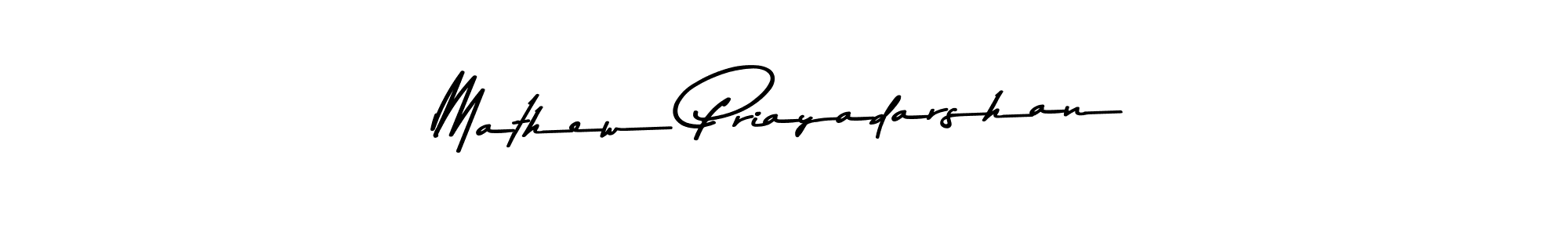 How to make Mathew Priayadarshan name signature. Use Asem Kandis PERSONAL USE style for creating short signs online. This is the latest handwritten sign. Mathew Priayadarshan signature style 9 images and pictures png