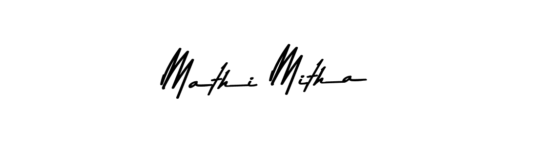 You should practise on your own different ways (Asem Kandis PERSONAL USE) to write your name (Mathi Mitha) in signature. don't let someone else do it for you. Mathi Mitha signature style 9 images and pictures png