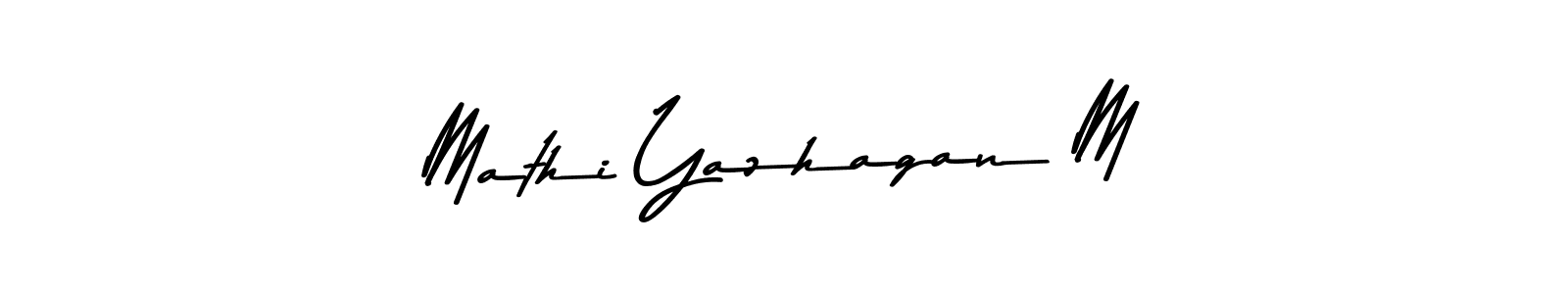 Asem Kandis PERSONAL USE is a professional signature style that is perfect for those who want to add a touch of class to their signature. It is also a great choice for those who want to make their signature more unique. Get Mathi Yazhagan M name to fancy signature for free. Mathi Yazhagan M signature style 9 images and pictures png