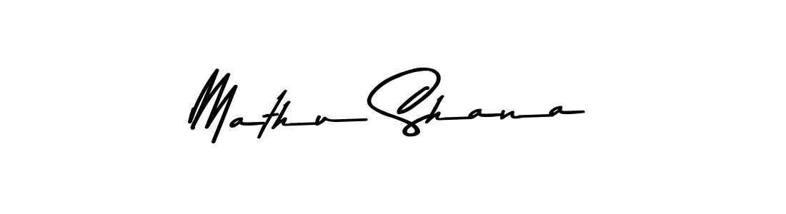 Design your own signature with our free online signature maker. With this signature software, you can create a handwritten (Asem Kandis PERSONAL USE) signature for name Mathu Shana. Mathu Shana signature style 9 images and pictures png