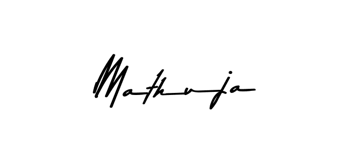 Mathuja stylish signature style. Best Handwritten Sign (Asem Kandis PERSONAL USE) for my name. Handwritten Signature Collection Ideas for my name Mathuja. Mathuja signature style 9 images and pictures png