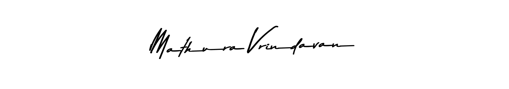 Create a beautiful signature design for name Mathura Vrindavan. With this signature (Asem Kandis PERSONAL USE) fonts, you can make a handwritten signature for free. Mathura Vrindavan signature style 9 images and pictures png