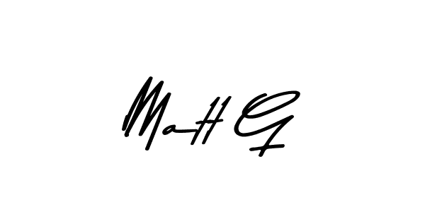 Make a beautiful signature design for name Matt G. With this signature (Asem Kandis PERSONAL USE) style, you can create a handwritten signature for free. Matt G signature style 9 images and pictures png
