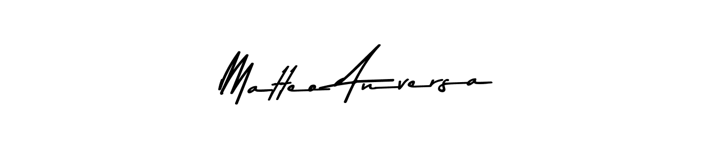 How to make Matteo Anversa name signature. Use Asem Kandis PERSONAL USE style for creating short signs online. This is the latest handwritten sign. Matteo Anversa signature style 9 images and pictures png