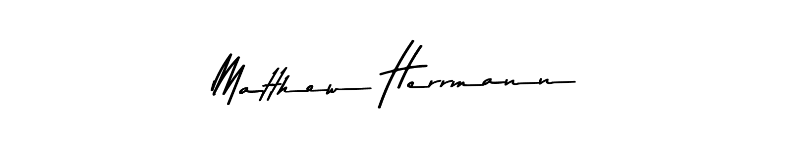 Create a beautiful signature design for name Matthew Herrmann. With this signature (Asem Kandis PERSONAL USE) fonts, you can make a handwritten signature for free. Matthew Herrmann signature style 9 images and pictures png