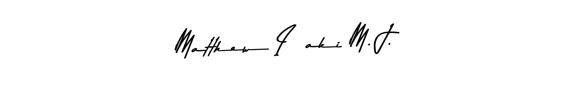 Create a beautiful signature design for name Matthew Iñaki M. J.. With this signature (Asem Kandis PERSONAL USE) fonts, you can make a handwritten signature for free. Matthew Iñaki M. J. signature style 9 images and pictures png