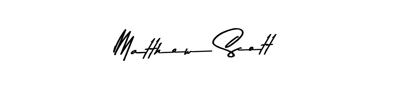 How to make Matthew Scott name signature. Use Asem Kandis PERSONAL USE style for creating short signs online. This is the latest handwritten sign. Matthew Scott signature style 9 images and pictures png