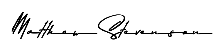 Create an unforgettable impression when signing with Matthew Stevenson name styled in Asem Kandis PERSONAL USE typography. 100% free online generator. Matthew Stevenson signature style 9 images and pictures png