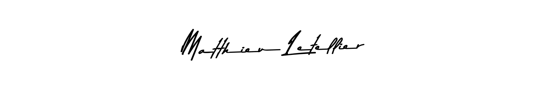 Design your own signature with our free online signature maker. With this signature software, you can create a handwritten (Asem Kandis PERSONAL USE) signature for name Matthieu Letellier. Matthieu Letellier signature style 9 images and pictures png