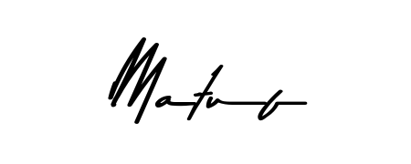 How to make Matuf name signature. Use Asem Kandis PERSONAL USE style for creating short signs online. This is the latest handwritten sign. Matuf signature style 9 images and pictures png