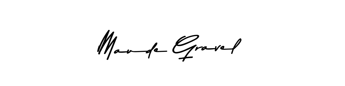Create a beautiful signature design for name Maude Gravel. With this signature (Asem Kandis PERSONAL USE) fonts, you can make a handwritten signature for free. Maude Gravel signature style 9 images and pictures png