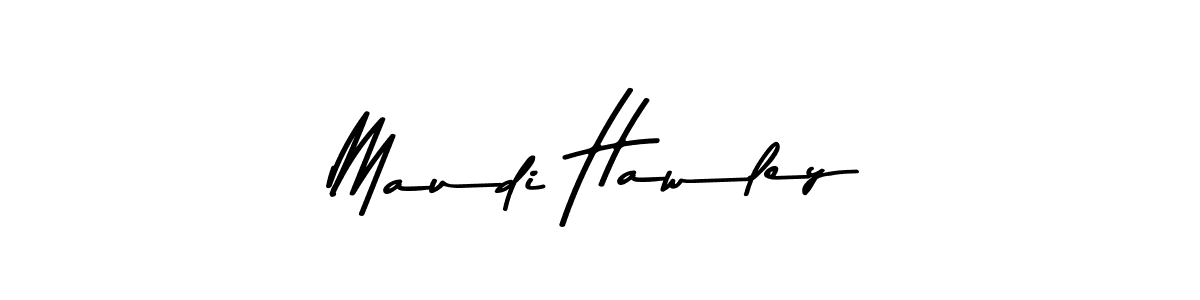 Also You can easily find your signature by using the search form. We will create Maudi Hawley name handwritten signature images for you free of cost using Asem Kandis PERSONAL USE sign style. Maudi Hawley signature style 9 images and pictures png
