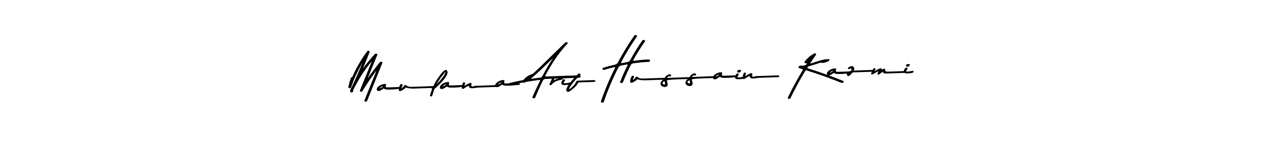 Maulana Arif Hussain Kazmi stylish signature style. Best Handwritten Sign (Asem Kandis PERSONAL USE) for my name. Handwritten Signature Collection Ideas for my name Maulana Arif Hussain Kazmi. Maulana Arif Hussain Kazmi signature style 9 images and pictures png