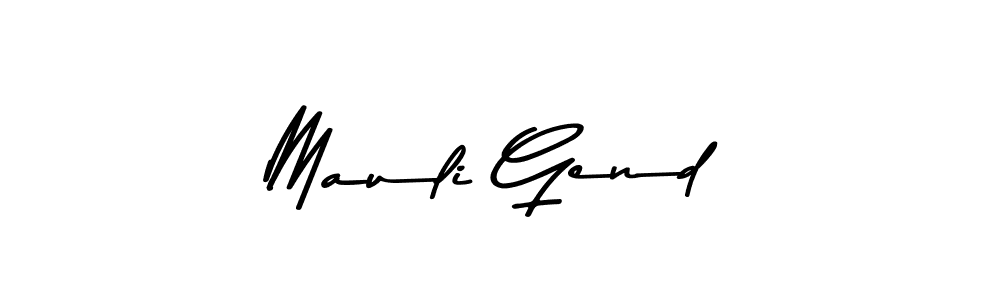 How to make Mauli Gend signature? Asem Kandis PERSONAL USE is a professional autograph style. Create handwritten signature for Mauli Gend name. Mauli Gend signature style 9 images and pictures png