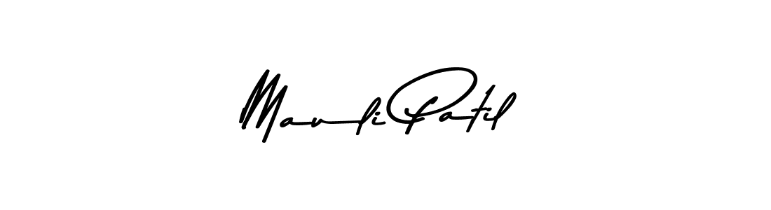 Create a beautiful signature design for name Mauli Patil. With this signature (Asem Kandis PERSONAL USE) fonts, you can make a handwritten signature for free. Mauli Patil signature style 9 images and pictures png